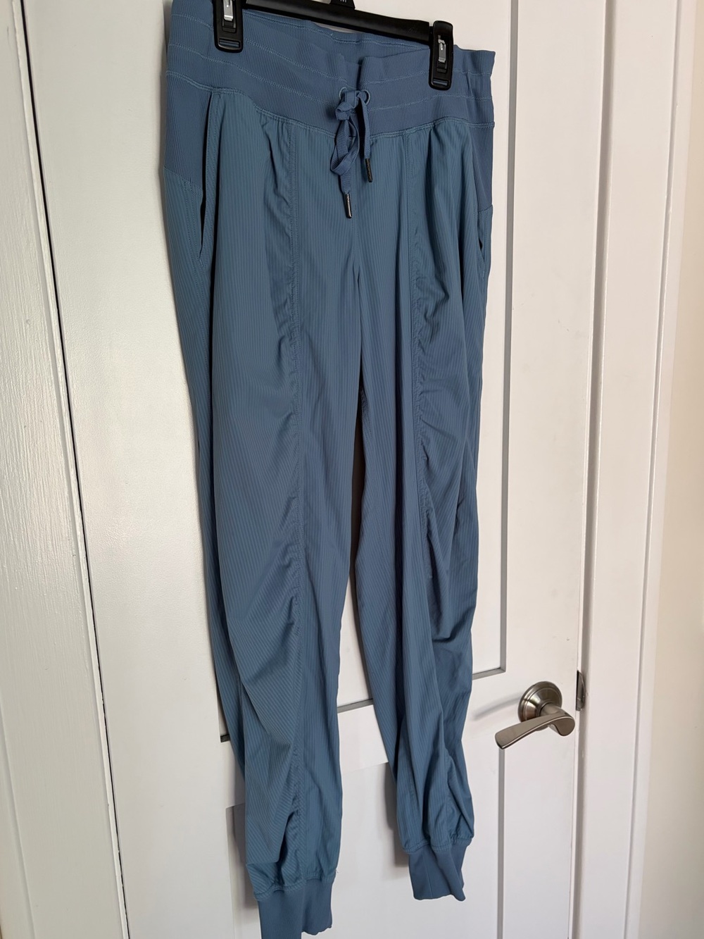 4. Size 6 LULULEMON Stormy Blue Dance Studio Joggers